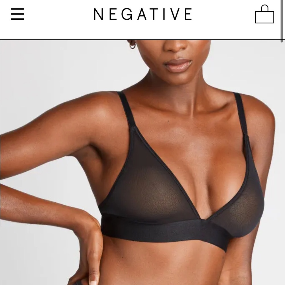 Navy Negative Underwear Bra